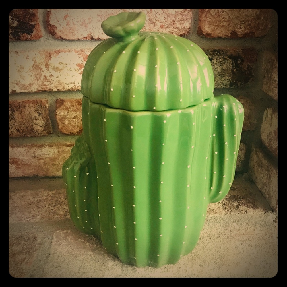 Ceramic Cactus Cookie Jar